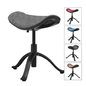 Home Office Working Height Adjustable Ergonomic Sit Standing Office Stool Swivel Mesh Office Chair Stool