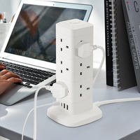 Prise de courant multicouche Prise de courant Tour verticale de table Carte d'extension USB Prise de courant
