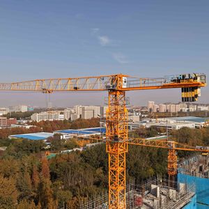 High Quality Dahan Flat Top Tower <strong>Crane</strong> <strong>QTZ100</strong>-6013-8T Max Height 200m Rated Lifting Moment 100t.m Span 60m 8 Ton Engine High - Product Image 5