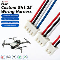 Konektor Pin ODM Jst Gh 1.25mm Kabel Jumper Pre Crimped untuk Distribusi Daya Drone Balap FPV, Kontrol Kecepatan Motor ESC
