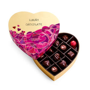 Design all'ingrosso prezzo alimentare vuoto <span class=keywords><strong>a</strong></span> forma di <span class=keywords><strong>cuore</strong></span> scatola di cioccolato cartone imballaggio opaco per regalo che dà cioccolato - Product Image 3