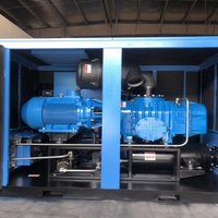 Compresseur d'air à vis à vitesse variable haute pression à deux étages 75HP 55kw
