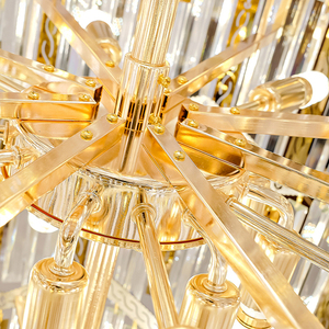 Lámpara interior moderna Zhongshan, araña larga de cristal sufitowa <span class=keywords><strong>para</strong></span> <span class=keywords><strong>escaleras</strong></span>, entrada de hotel de boda, luces grandes <span class=keywords><strong>para</strong></span> techo del hogar - Product Image 6