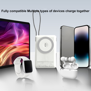 พาวเวอร์แบงค์แม่เหล็กไร้สาย 25W พร้อมสายชาร์จ Type C และที่วางโทรศัพท์มือถือ สำหรับชาร์จโทรศัพท์มือถือ  ข้อเสนอสุดคุ้ม - Product Image 4