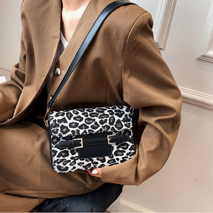 Groothandel Mode Dames Kleine Vierkante Tas Hoge Kwaliteit Luipaardprint Schouder Crossbody Portemonnees Luxe Vrouwen Handtassen - Product Image 5