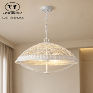 Lámpara colgante de cristal de estilo japonés, altura ajustable, para comedor, restaurante, hogar, iluminación interior cálida para sala de estar - Product Image 1