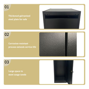 JH-Mech Smart Mailbox Parcel Box para entrega residencial Drop Box Montaje en pared Desmontable Metal Parcel Box Mail Packaging - Product Image 6