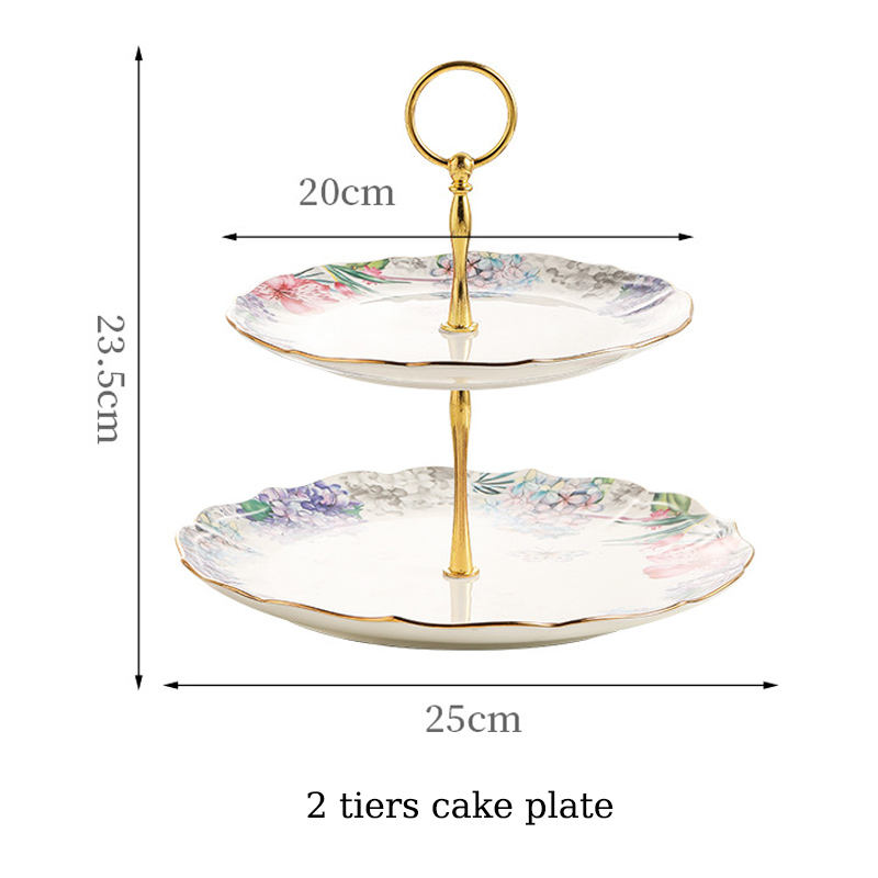 จานเค้ก2ชั้น