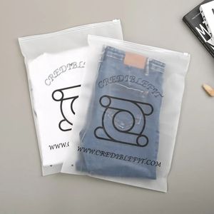 ถุงซิปล็อคแบบฝ้าพิมพ์ลายโลโก้ลูกค้าตามสั่ง ถุงซิปพลาสติกแบบด้าน - Product Image 3