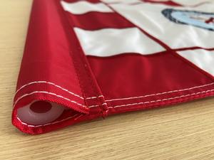 14 "X 20" Banderas de agujero de <span class=keywords><strong>golf</strong></span> Rojas amarillas de codicia bordadas de alta calidad con inserto de tubo - Product Image 2
