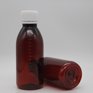 Bpa-free 150ml hổ phách <span class=keywords><strong>Pet</strong></span> nạc rỗng ho Syrup chai với bằng chứng giả mạo cap - Product Image 5