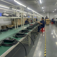 Pengisi Daya EV Portabel 7KW 32A Baru untuk GBT Tipe 1 & 2 3.5KW 16A Kabel Pengisian Daya EVSE Rumah yang Dapat Disesuaikan 5M/10M IP55 UL94-V0