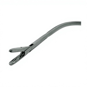 Pinzas para pólipos laríngeos Fraenkel con mandíbulas en ángulo y mango de anillo, instrumentos quirúrgicos ORL para micro laringoscopia de cuerdas vocales - Product Image 2