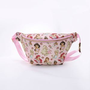 Sac banane personnalisé à motif imprimé, en nylon imperméable avec fermeture éclair, sac de ceinture pour les vacances, sac bandoulière pour parc d'attractions, sac banane Princesse Magique - Product Image 2