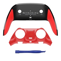 Coque de manette PS5 Elite Edge, coque arrière, poignée en caoutchouc souple, pièces de réparation et de remplacement antidérapantes DIY