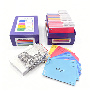 Muestra Gratuita de Tarjetas Educativas Impresas Personalizadas, Papel Resistente, Uso Familiar, con Caja, Diseño Portátil - Product Image 1