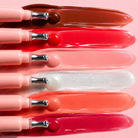 Gloss repulpant extrême pour les lèvres, végétalien, à l'acide hyaluronique, grande capacité, tube compressible en alliage de zinc, huile repulpante pour les lèvres