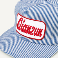 Fabricant de chapeaux, chapeau en coton ajustable personnalisé à 5 panneaux, chapeau avec logo brodé, casquette de baseball non structurée