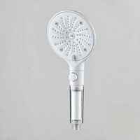 Haute qualité 11 fonctions Massage poche Nano bulle pommeau de douche PP coton filtre avec bouton d'arrêt en un clic pour salle de bain