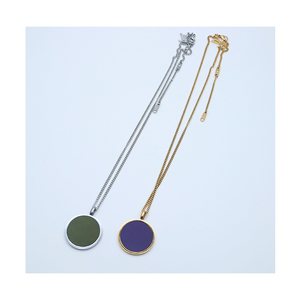 Colgante de collar con memoria de imagen personalizada, grabado láser en blanco, accesorio redondo, regalos novedosos - Product Image 1