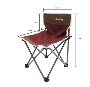 Silla Plegable Portátil para Acampar al Aire Libre, Banco Plegable para Pesca, Silla de Playa con Tubo de Hierro Reforzado - Product Image 4