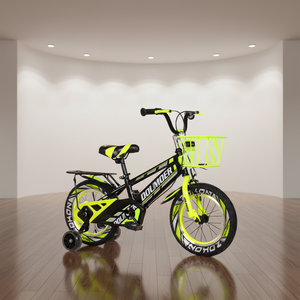 Vélos pour enfants neufs en gros, modèle Wolf Warrior avec panier, 12/14/16/18 pouces, avec roues d'apprentissage – Approvisionnement direct usine - Product Image 2