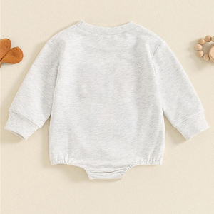 Sudadera Romper de Invierno para Bebé Niña con Bordado Sherpa, Estilo Burbuja - Product Image 3