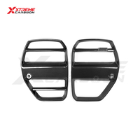 Grille centrale avant en fibre de carbone sèche XTREME style ST avec/sans ACC pour BMW G80 G81 M3 G82 G83 M4 2021-IN