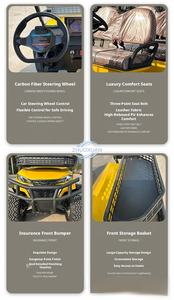Carrito de Golf Eléctrico Comercial para 4 Pasajeros, Modelo Todoterreno con Batería de Litio de 4KW para Resorts y Campos de Golf, Cumple con la Normativa CE - Product Image 4
