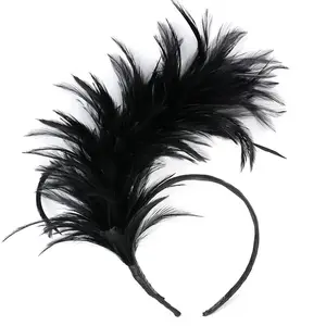 Butterfly Costume Accessories Masquerade Party Headwear Decorations Wedding Birthday Show Mardi Gras Feather Headband For Women