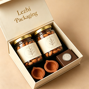 Caja de Regalo Premium Personalizada con Tapa Magnética Abatible para Frutos Secos - Product Image 4
