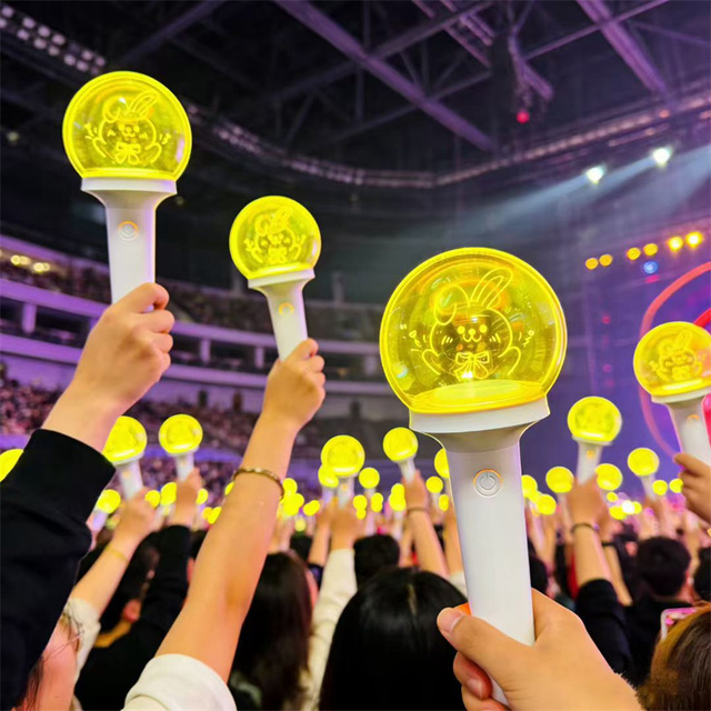 K-pop Events Oem Idol Fans Cheering Support Hand Lamp Ball Shape Design Led Glowing Stick Kpop Concert Light Stick