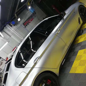 WRAPMASTER 1.52*18 metri argento satinato metallizzato avvolgimento auto pellicola vinilica materiale cartaceo fornitori - Product Image 4