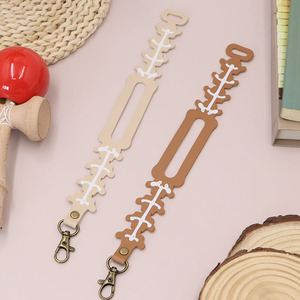 Portachiavi <span class=keywords><strong>Kendama</strong></span> Giapponese in Pelle PU, Custodia Portatile per Spada di Giada, Accessorio Creativo a Forma di Scheletro per <span class=keywords><strong>Kendama</strong></span> - Product Image 5