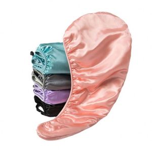 Serviette turban absorbante à séchage rapide en satin pour femme, double couche, pour cheveux bouclés - Product Image 1