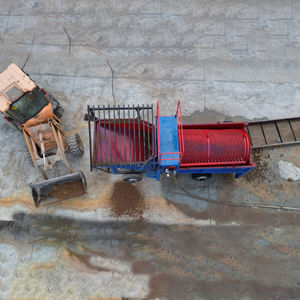 金鉱ウォッシュトロンメルドラム移動回転トロンメルスクリーン採掘用ストーンサンド砂利エンジンポンプモーターベアリングコア - Product Image 5