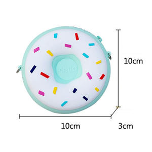 Porte-monnaie en silicone 3D en forme de beignet, sucette et arc-en-ciel, mignon, pour téléphone et clés, sac de rangement, cadeau promotionnel pour enfants, <span class=keywords><strong>portefeuille</strong></span> - Product Image 1