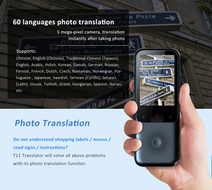 Traductor de voz inteligente T11, portátil, instantáneo, compatible con 137 idiomas, traducción fuera de línea 14 - Product Image 3