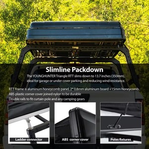 Carpa de Techo para Auto YOUNGHUNTER, 2000-3000 mm, Tela Oxford Impermeable, Apertura Automática Rápida, Tipo Extendido, Una Habitación - Product Image 4