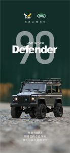 Coche Teledirigido <span class=keywords><strong>Land</strong></span> <span class=keywords><strong>Rover</strong></span> <span class=keywords><strong>Defender</strong></span> MN98 con Control de Luces, 50M, 2.4Ghz, 4WD, Escala Completa, Tracción en las Cuatro Ruedas, Coche de Escalada para Niños, Juguete de Cumpleaños - Product Image 4