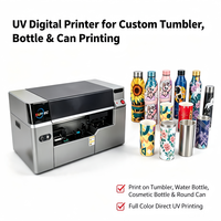 Impresora UV para Botellas Suntec STR-180D, Impresora UV Digital, Diseño de Logotipo Personalizado con Foto para Vasos de Acero Inoxidable, Botellas de Agua