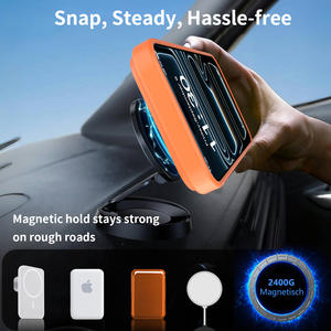 Funda Magnética para Teléfono Móvil Color Naranja Cósmico con Soporte de Tira, Funda Protectora Duradera con Tacto Suave para iPhone 17 16 15 14 13 Pro Max - Product Image 3