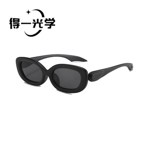 De Yi <b>Optics</b> Oval Sunglasses Black PC Frame UV400 Unisex Fashion Outdoors Cycling <b>Driving</b> - Product Image 2