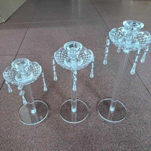 Ensemble de chandeliers en acrylique pour mariage, décorations romantiques pour la maison, accessoires de mariage, pour salle de mariage et hôtel, ensemble de centres de table - Product Image 1