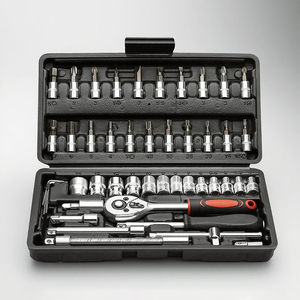 46 피스 핸드 정비사 도구 전체 자동차 MOQ 1 세트 소켓 스패너 드라이버 세트 - Product Image 1