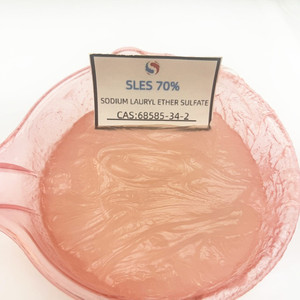 Matières premières chimiques pour cosmétique/liquide vaisselle/savon/shampooing/détergent CAS 68585-34-2 SLES 70% - Product Image 3