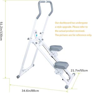 Appareil de fitness multifonctionnel réglable en acier pour la maison : simulateur d'escalade vertical et stepper - Product Image 6