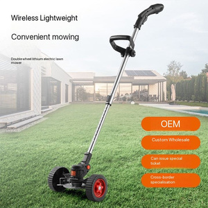 Cordless Electric 2-Stroke Grade Grass Cutter Battery Operated Lawn Edger <b>Tool</b> Wacker <b>Weed</b> Eater DIY String Trimmers OEM GS - Product Image 2