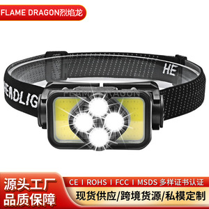 ซินสเตอร์ไฟหน้า LED ชนิด Type-C แบบชาร์จไฟได้ 1200mAh พลังงานสูงสำหรับการเดินป่าตกปลากลางคืน - Product Image 2