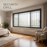 Ventana Corredera Horizontal Compacta que Ahorra Espacio, sin Protrusión Interior o Exterior, para Balcón, Pasillo o Habitación Pequeña